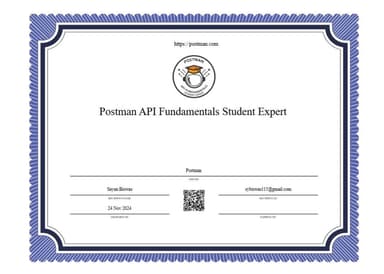 Postman API Fundamentals Student Expert